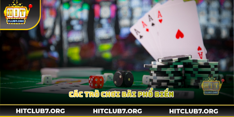 Các trò chơi bài phổ biến hiển thị sắc nét và ổn định