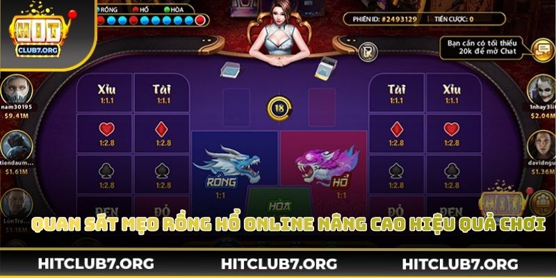 Quan sát mẹo rồng hổ online quan trọng nâng cao hiệu quả chơi